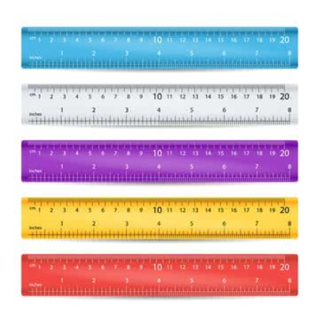 NINE PLASTIC RULER 15CM